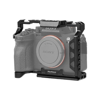 Клетка для Камеры Sony A9 A7RIII A7III A7M3 Camers Rig Камера Из Алюминиевого Сплава Клетка Для Кролика Защитный Чехол с Креплением для Холодного Башмака