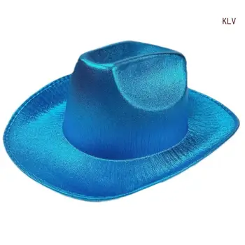 Ковбойская шляпа для отпуска, светоотражающий неоновый подарок-сюрприз для девочек и мальчиков, Ковбойская шляпа для карнавалов, Музыкальный фестиваль