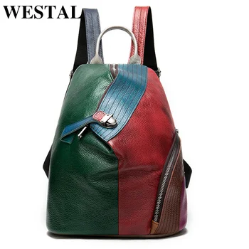 Кожаный Женский рюкзак из натуральной кожи, дорожный рюкзак для ноутбука, школьные сумки, ретро рюкзак, женский винтажный рюкзак, 008