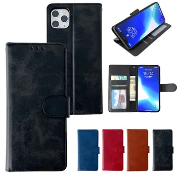 Кожаный чехол для Oneplus 10T 5G, бумажник с откидной крышкой, винтажный держатель для карт на магните, чехол для телефона