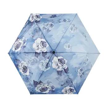 Компактный Складной зонт, ветрозащитный, прочный, модный, водонепроницаемый, из углеродного волокна, Дорожный, женский, мужской, женский