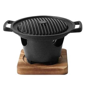 Корейское барбекю, печь для барбекю, Мини-гриль, Уличные инструменты, бытовая плита, сковорода-гриль, принадлежности для древесного угля, внутренняя стойка