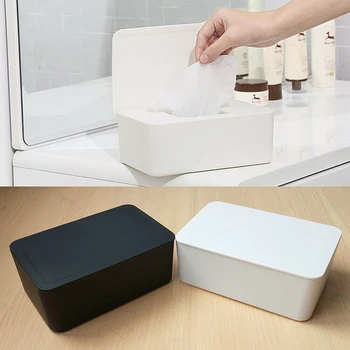 Коробка для влажных бумажных полотенец Коробка для влажных и сухих вытяжек Бытовая пылезащитная коробка для влажных полотенец Настольная коробка для хранения с крышкой Герметичная коробка для мундштуков