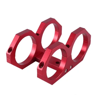 Красный алюминиевый кронштейн для крепления двойного топливного насоса диаметром 55-70 мм для топливного насоса 044