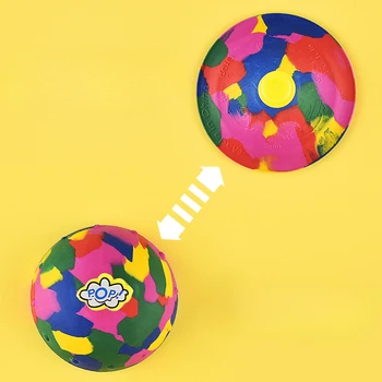 Креативная игрушка-прыгающая чаша для детей, занимающихся спортом на открытом воздухе, Камуфляжное Волшебное подбрасывание эластичного мяча с отскоком и сбросом давления