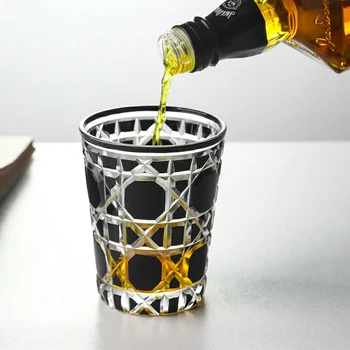Креативная хрустальная чашка объемом 310 МЛ, стаканы для виски, Кухонная барная посуда для вечеринок, Пивная кружка ручной работы, Бокал для коктейлей, Подарочная посуда для напитков