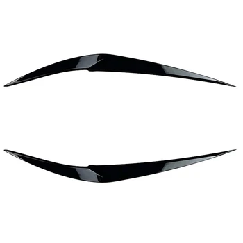 Крышка Передней Фары Головной Свет Лампы Накладка для Век И Бровей ABS для BMW X1 F48 Xdrive 2015-2021 Ярко-Черный