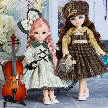 Кукла BJD и одежда с несколькими съемными соединениями, 30 см, 1/6, 3D Глаза, кукла, девочка, наряжающаяся, подарок на День Рождения, игрушка