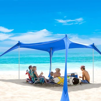 Легкая всплывающая пляжная палатка Sun Shelter, портативная пляжная палатка премиум-класса, уличная Пляжная палатка UPF 50 с алюминиевым стержнем