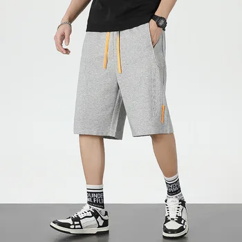 Летние мешковатые толстовки, мужская уличная одежда в стиле хип-хоп, свободные шорты для бега трусцой, мужские прямые хлопковые повседневные шорты