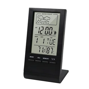 Максимальный датчик, Минимальное значение часов, Мини-температурная станция, внутренний Цифровой дисплей, термометр, гигрометр, Прогноз влажности, погоды