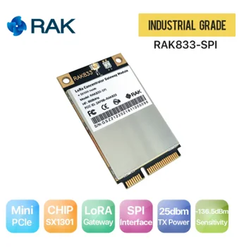 Микросхема RAK833 SPI sx1301, 868/915 МГц, Промышленный Модуль Концентратора Mini PCIe LoRa Gateway, поддерживающий Интерфейс SPI
