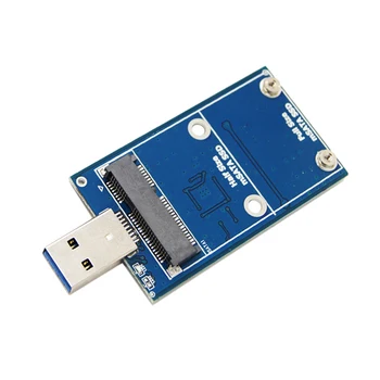 Мини-коробка для жесткого диска MSATA-USB 3.0 с преобразователем SSD 6 Гбит/с, корпус адаптера беспроводного PCI-E для твердотельного накопителя MSATA 30 * 30/50