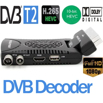 Мини-Новый DVB-T2 H.265/10Bit HEVC-Тюнер С Дистанционным Управлением DVB T2 H265 Dolby AC3 IPTV Youtube Наземный Цифровой Тюнер