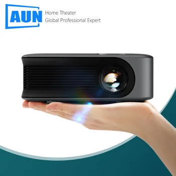 Мини-проектор AUN A30 Портативный светодиодный видеопроектор Smart TV Laser 3D Cinema Beamer Домашний кинотеатр для просмотра фильмов в формате 4k 1080P Через порт HD