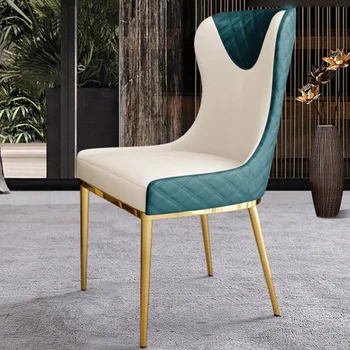 Минималистичный обеденный стул, состоящий из 2 современных ресторанных повседневных креативных стульев с высокой спинкой, кухонный стул SillonHome furniture GY50DC