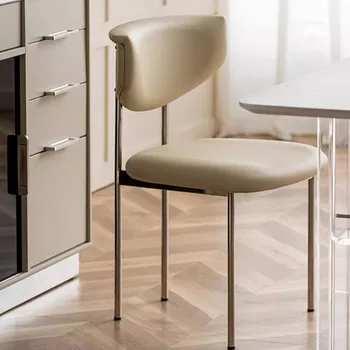 Минималистичный Обеденный стул Relax Floor, Индивидуальные кухонные стулья в скандинавском стиле, Современный ресторанный шезлонг Pliante Home Furniture MQ50KT