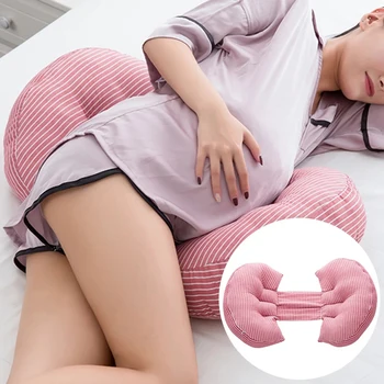 Многофункциональная U-образная подушка для сна беременных женщин, боковые спальные места из бамбукового волокна, хлопковые подушки для беременных, подушки для тела матери
