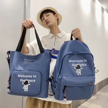 Модный мужской рюкзак, нейлоновая водонепроницаемая школьная сумка для мальчиков, многофункциональные дорожные сумки через плечо, сумки для книг большой емкости Mochila