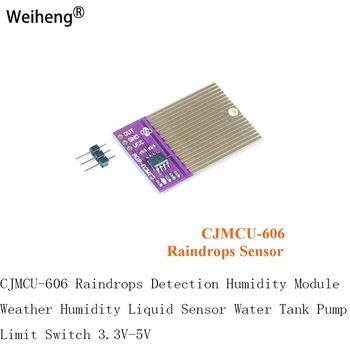 Модуль влажности CJMCU-606 для обнаружения капель дождя, датчик влажности погоды, датчик жидкости, Резервуар для воды, насос, концевой выключатель 3,3 В-5 В