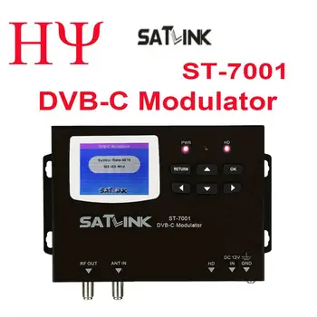 Модулятор Satlink ST-7001 DVB-C преобразует сигнал HD в DVB-C Радиочастотный выход преобразует источник HD в канал DVB-C.