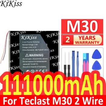 Мощный аккумулятор KiKiss емкостью 11100 мАч для планшетного ПК Teclast M30 Bateria