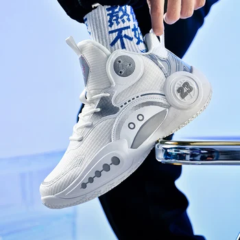 Мужская модная обувь для отдыха на открытом воздухе, спортивная обувь на мягкой подошве, прочная и противоскользящая Баскетбольная обувь