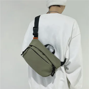 Мужская сумка, нейлоновая сумка через плечо для мужчин, повседневные сумки-мессенджеры Унисекс через плечо, водонепроницаемая легкая нагрудная сумка, спортивная сумка