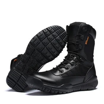 Мужские военные Тактические ботинки Осенние Черные ботинки для боевых действий Спецназа на открытом воздухе, легкие Противоударные Zapatillas Hombre