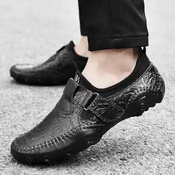 Мужские мокасины поглощения кожаные кроссовки для мужчин оригинальный бренд теннисные туфли на платформе боты Tenisky Панское обувь мужская ГП теннис