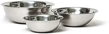 Набор мисок для смешивания (1-1 / 2, 3 и 5-литровых, нержавеющая сталь), миска для рамена, Миска для супа посуда для кухни Деревянные тарелки небольшого размера