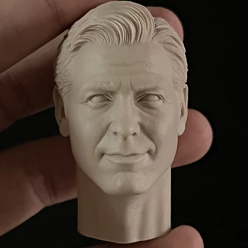 Набор пазлов из литой смолы 1:6, фигурная голова Джорджа Клуни, красивая скульптурная модель, неокрашенная (50 мм)