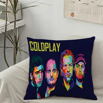 Наволочка C-Coldplay Двусторонняя Наволочка с принтом, современное украшение для дома, вентилятор, Подарочный чехол для диванной подушки, короткий плюшевый 45x45 см