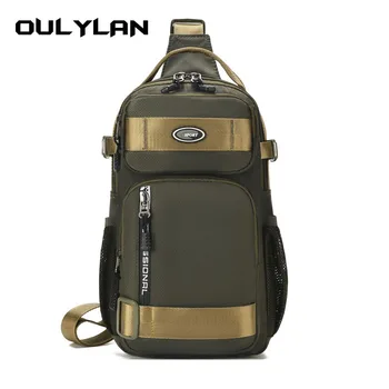 Нагрудная сумка Oulylan С Несколькими Карманами, Многофункциональная Мужская сумка Через плечо, 9,7-дюймовая Сумка для iPad через плечо