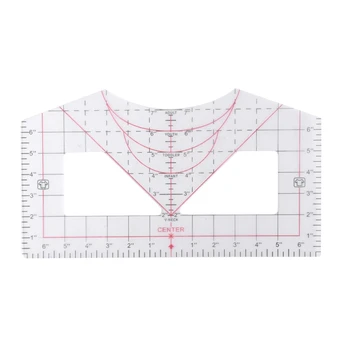 Направляющая линейки для футболки Прозрачная направляющая линейки для выравнивания винила для измерительного инструмента швейного инструмента калибровочного инструмента Прозрачная линейка