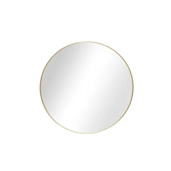 Настенное зеркало круглое, диаметр 28 дюймов, золотое покрытие