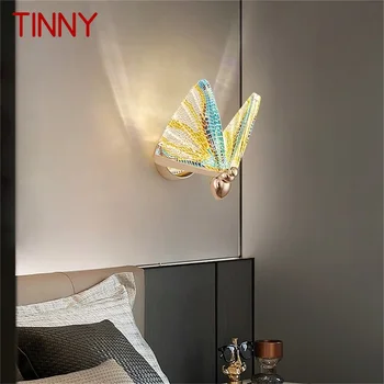 Настенные светильники TINNY Nordic Creative Butterfly, бра, современные светодиодные лампы, приспособления для украшения дома