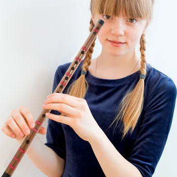 Начинающий Бамбуковая Флейта Вводный курс Деревянный Китайский Традиционный Музыкальный Инструмент