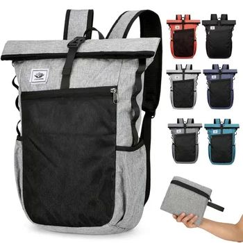 Нейлоновый мужской складной рюкзак, школьная сумка большой емкости для мальчиков, рюкзаки для путешествий на открытом воздухе, водонепроницаемые рюкзаки для ноутбука, походная сумка