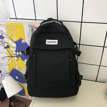 Нейлоновый школьный рюкзак для девочек-подростков, детские сумки для книг, эстетичный рюкзак, модный рюкзак, простой школьный рюкзак для студентов, Mochila