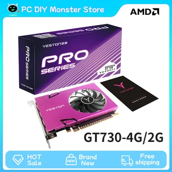 Новая видеокарта Radeon GT730-4G/2G 4HDMI с глубиной HDR GDDR3 4G 128bit GPU GT730-4G 4HDMI с поддержкой видеокарты AMD с разделенным экраном 4