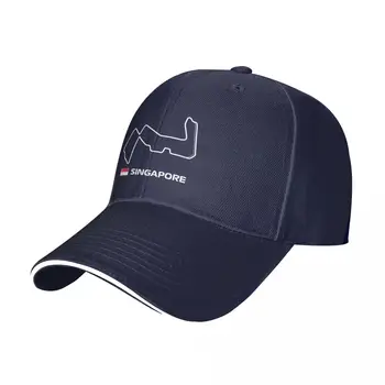 Новая трасса 2022 - Восемнадцатая гонка сезона (Гран-при Сингапура - Red BG) Бейсболка, винтажная забавная шляпа, женская шляпа, мужская кепка