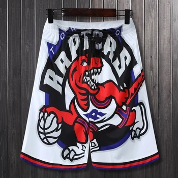 Новые американские баскетбольные штаны Warriors Raptors Sports Trainin Мужские свободные баскетбольные штаны для занятий спортом большого размера M-5xl
