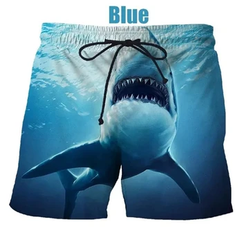 Новые летние шорты Big Movie с 3D-печатью Jaws, Повседневные пляжные шорты Унисекс, Плавки, Шорты с акулами, Пляжные шорты Ropa Hombre