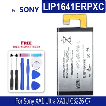 Новый LIP1641ERPXC Сменный Аккумулятор Для Sony Xperia XA1 Ultra XA1U C7 G3226 G3221 G3212 G3223 Bateria + Бесплатные Инструменты