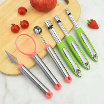 Новый нож для вырезания сердцевины яблока из нержавеющей стали, для нарезки сердцевины фруктов, Многофункциональная машина для резки овощей, для удаления сердцевины груши, Кухонные инструменты