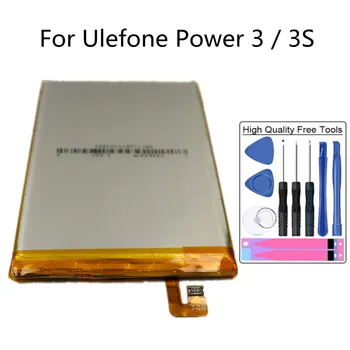 Новый оригинальный сменный аккумулятор для Ulefone Power 3 3S 6,0 дюймов 6080 мАч, высококачественные аккумуляторы для мобильных телефонов + бесплатные инструменты