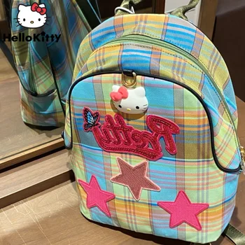 Новый Рюкзак Sanrio Y 2k Hello Kitty Cute Star Для Девочек Felame Kawaii Y2k В Японском Стиле, Маленький Рюкзак Для Путешествий, Мини-Сумки, Школьный Ранец