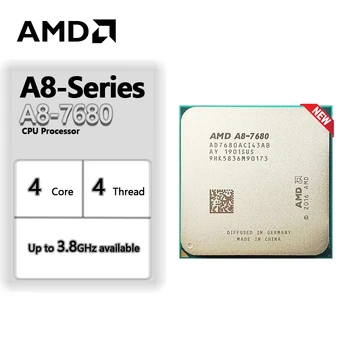 НОВЫЙ Четырехъядерный процессор AMD A8 серии A8-7680 A8 7680 с частотой 3,5 ГГц, Четырехпоточный процессор AD7680ACI43AB Мощностью 45 Вт, сокет FM2 +