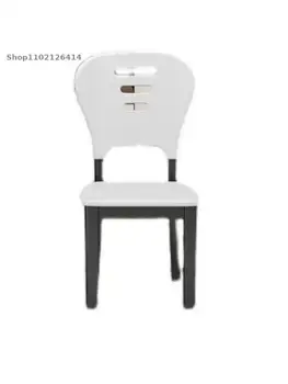 Обеденный стул из цельного дерева, домашний стул со спинкой, ресторанный скандинавский современный минималистичный китайский стул, ресторан для употребления вина